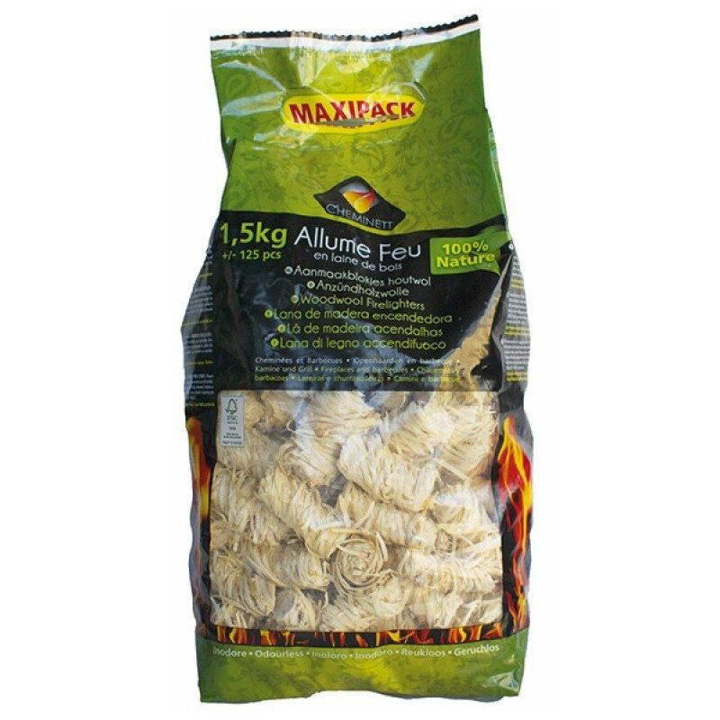 Allume feu laine de bois 1,5 kg 100% végétal