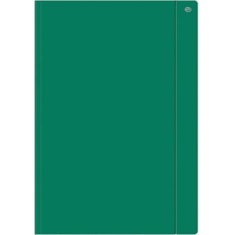 Chemise à élastique A4+, couleur unie, vert (10 pièces)