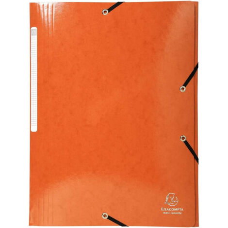 Chemise à rabats - EXACOMPTA - IDERAMA - Orange - 425g - Documents A4
