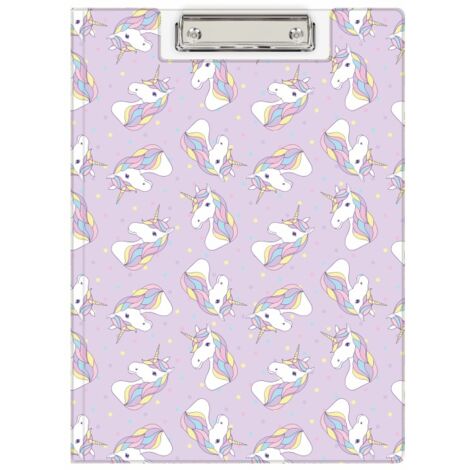 Chemise BIURFOL A4 avec clip - Licorne - parfaite pour l'école et le travail