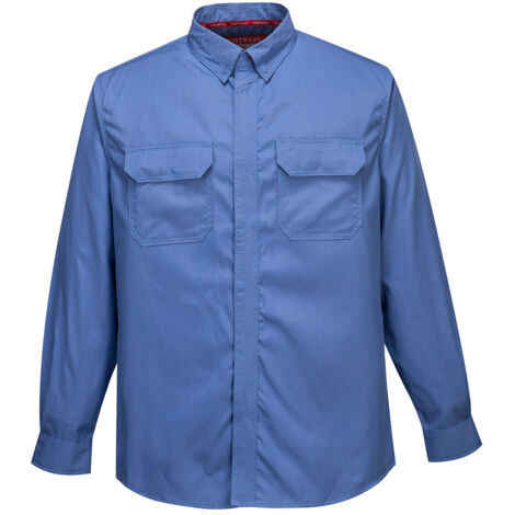 Chemise Bizflame Plus couleur : Bleu taille XXL - PORTWEST