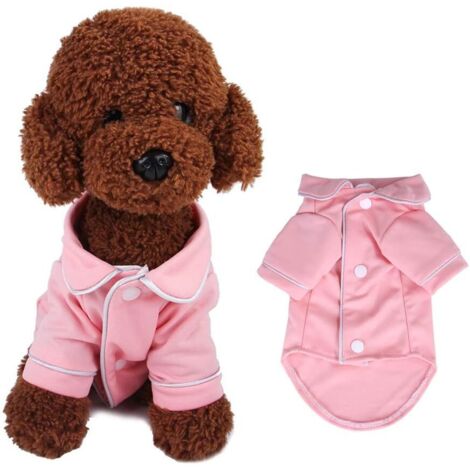 Chemise de chien pour chiens en peluche (XL, rose)-Fei Yu