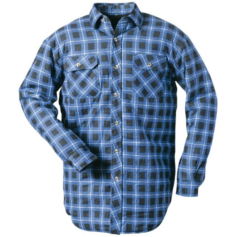 Chemise de travail hiver Taille 3XL,bleu-à carreaux