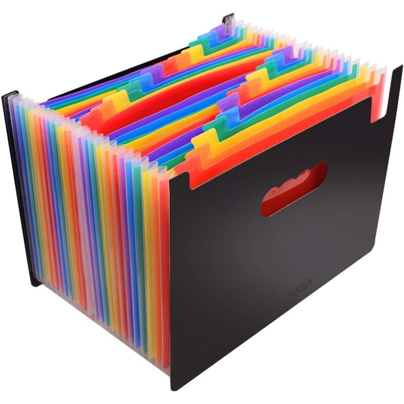 Chemise éventail A4, chemise en plastique A4 design accordéon.Idéal pour les affaires, la maison