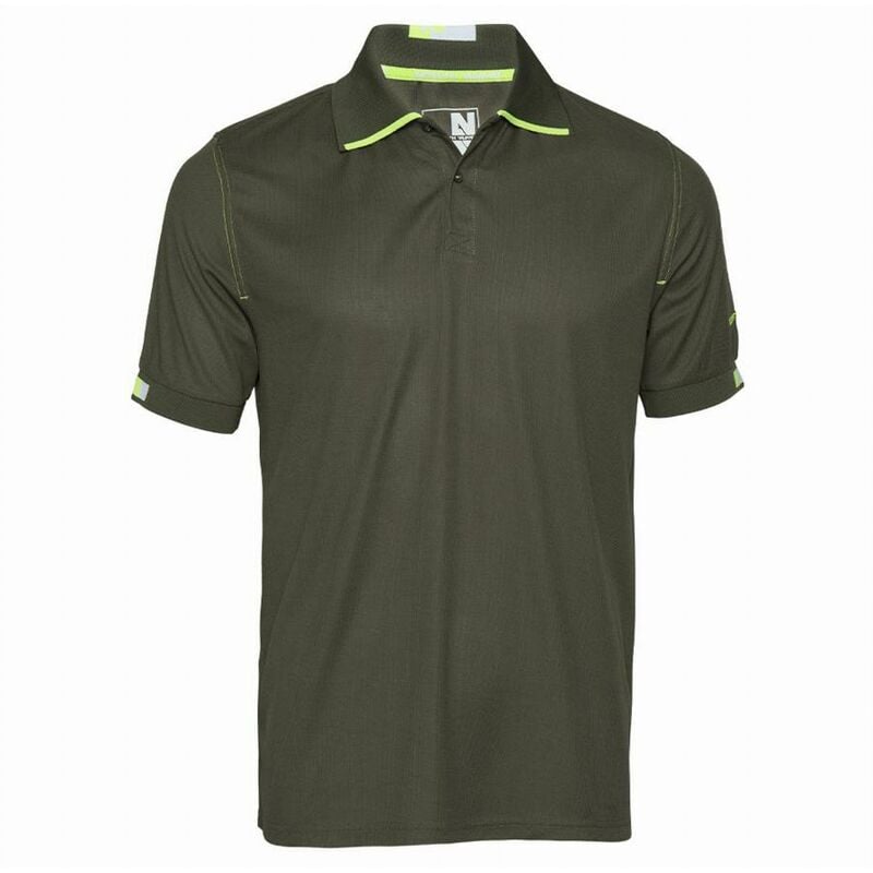 Polo North Ways Beven kaki/jaune fluo T.3XL 1404 kaki 3XL