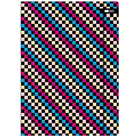Chemise Happy Color A4+ avec élastique - Damier - Organisation de documents