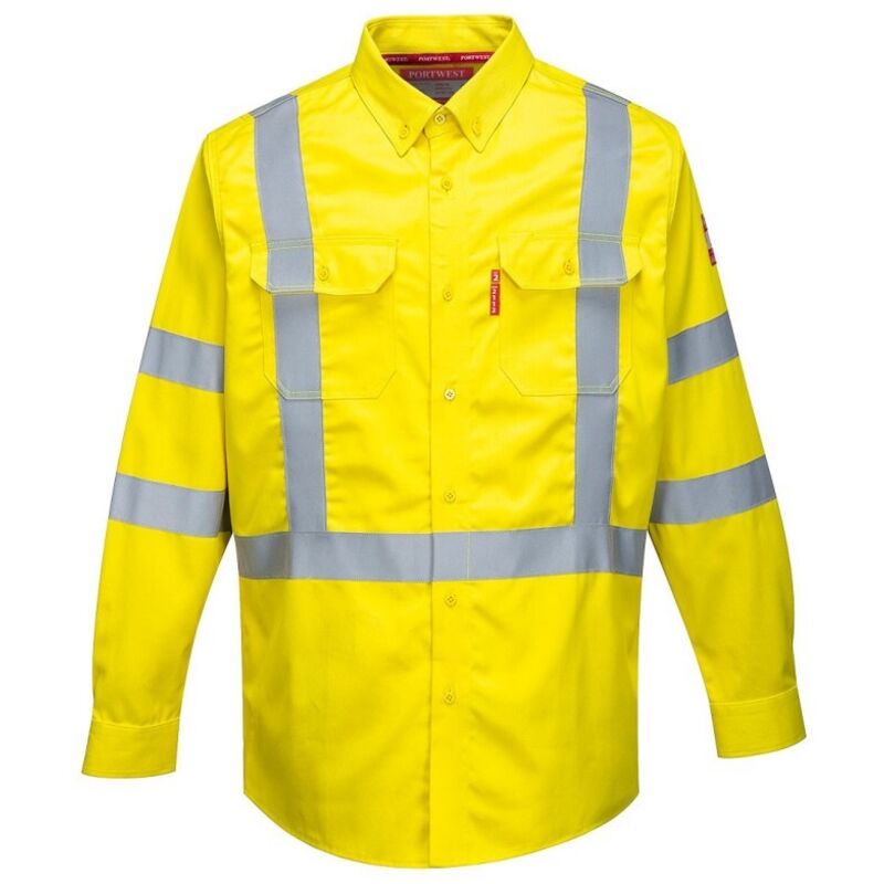 Chemise haute visibilité Bizflame 88/12 fr couleur : Jaune taille s Portwest