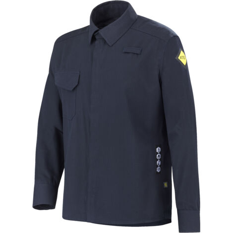 Chemise multirisques DELTA bleu marine taille M - CEPOVETT SAFETY