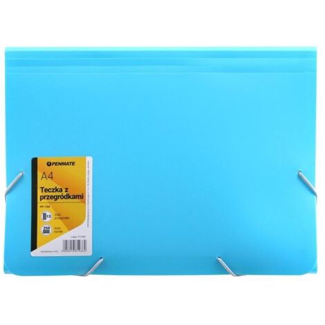 Chemise PENMATE A4 à 13 compartiments - bleu, organiseur de documents