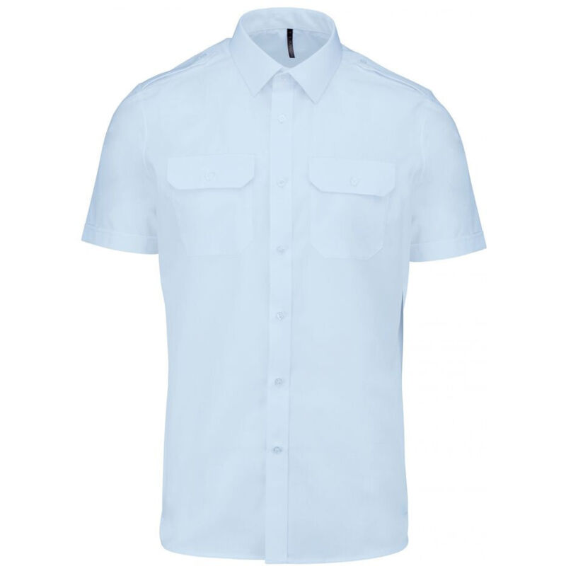 Chemise Pilote Kariban manches courtes Bleu Ciel m Chemise Pilote Kariban manches courtes Bleu Ciel m