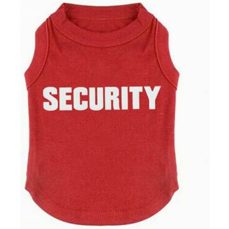 Chemise pour chien T-shirt de sécurité Vêtements d'été Gilet pour petit chien Gilet Sweat-shirt Petit chien Chien moyen Chat (M, Rouge)