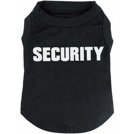Chemise pour chien T-shirts Chiot Vêtements d'été Débardeur pour chien Gilet Sweat-shirt de sécurité pour petit chien moyen chien chat (S, noir)