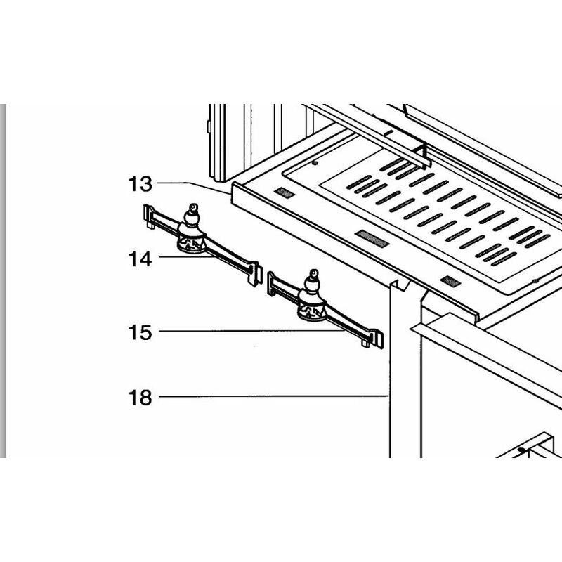 Supra - chenet fonte pour foyer 152C 13989PB 13989PB