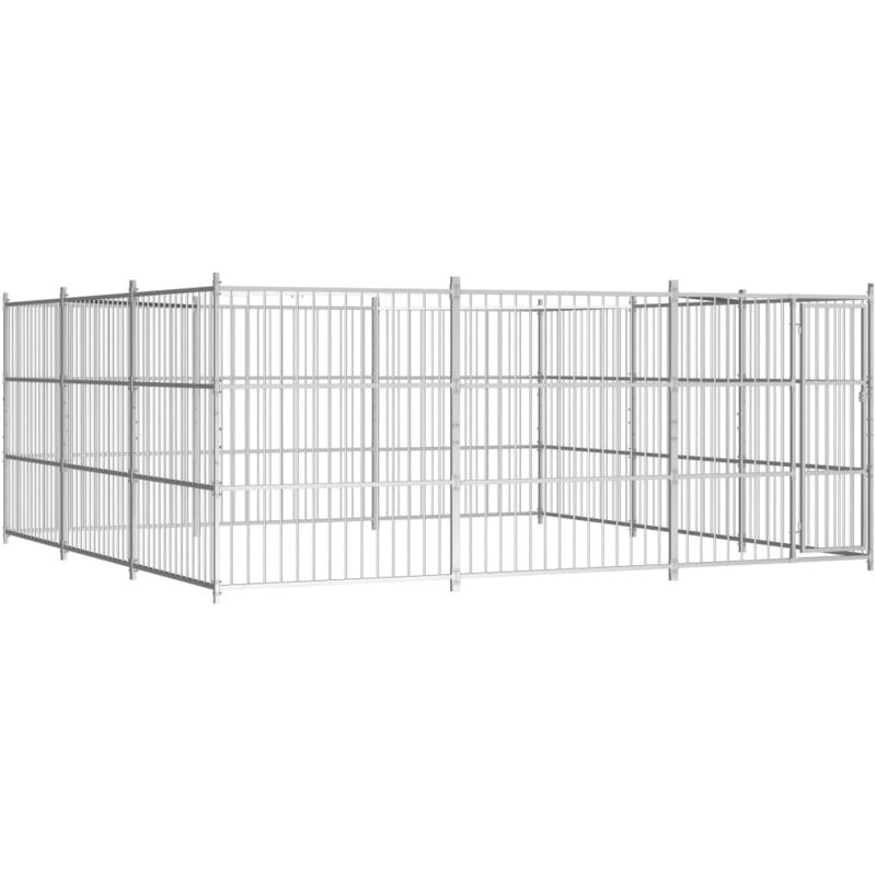 Vidaxl - Chenil d'extérieur pour chiens 450 x 450 x 185 cm