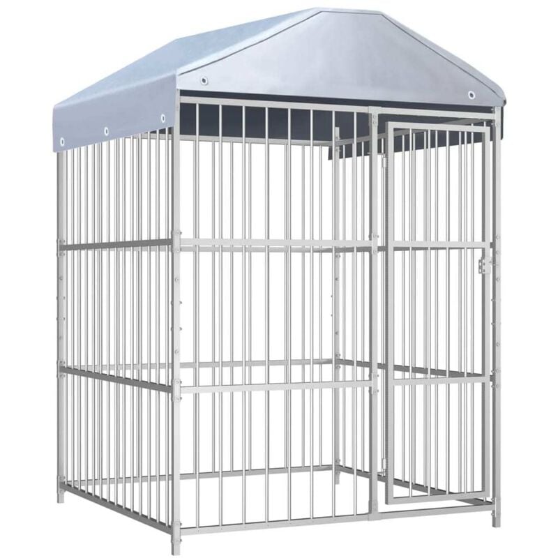 Vidaxl - Chenil d'extérieur avec toit pour chiens 150x150x200 cm