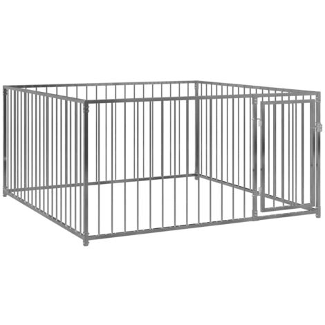 Chenil d'extérieur pour chiens Parc enclos pour animaux - 200 x 200 x 100 cm BV445127 - BonneVie
