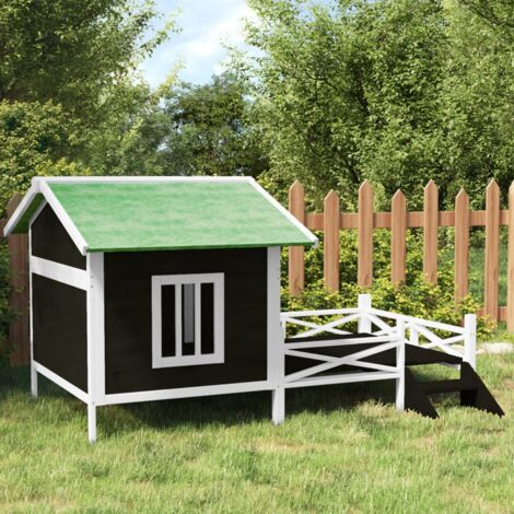 Chenil, Enclos pour chiens,Meuble de cage pour chiens gris 159x120x88,5 cm bois de pin solide FR400935 DESIGN IN
