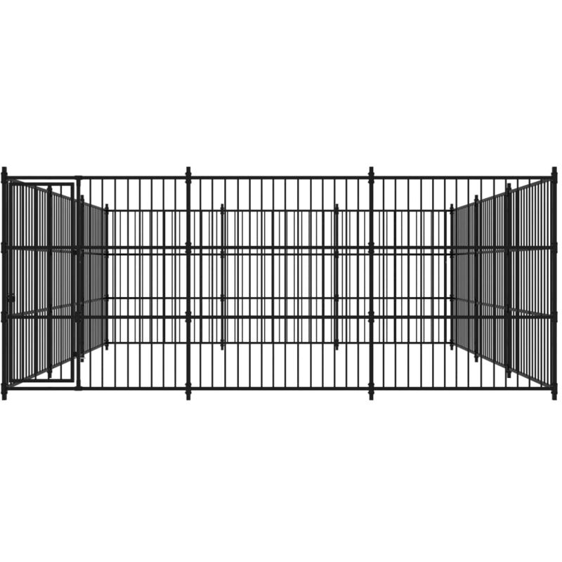 Vidaxl - Chenil d'extérieur pour chiens 450 x 450 x 185 cm