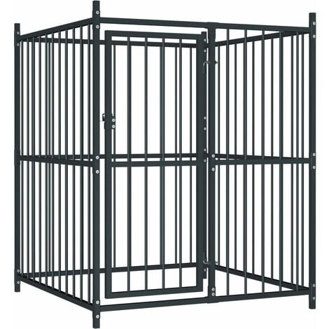 Cage pour chat 3x1,5x1,5 m Acier galvanisé VIDAXL