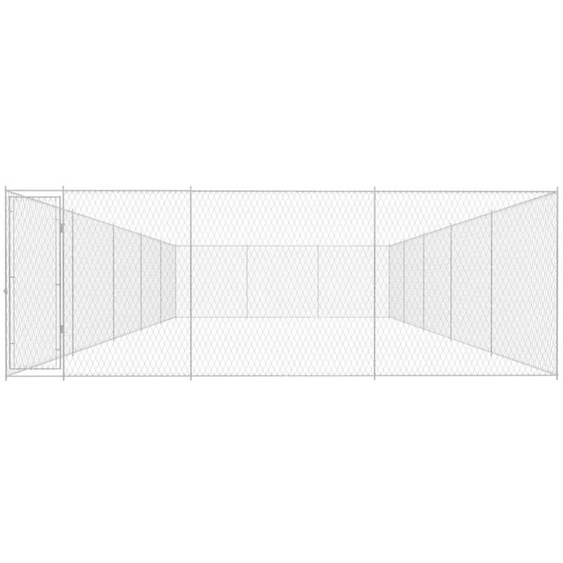 Chenil extérieur pour chiens Acier galvanisé 950x570x185 cm
