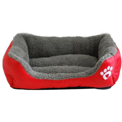 chenil Pour Animaux De Compagnie Pour Toutes Les Saisons-rouge S, Chenil Carr, Tapis Teddy Pomeranian, Chenil Pour Animaux De Compagnie En Coton P