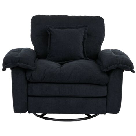 Chenille-360°-Drehfunktion-Sitzsessel im Oversized-Format für Lesen – Bequemer Akzentstuhl mit Unterstützungskissen, Polstermöbel Einzelsofa für Schlafzimmer, Wohnzimmer und Kinderzimmer