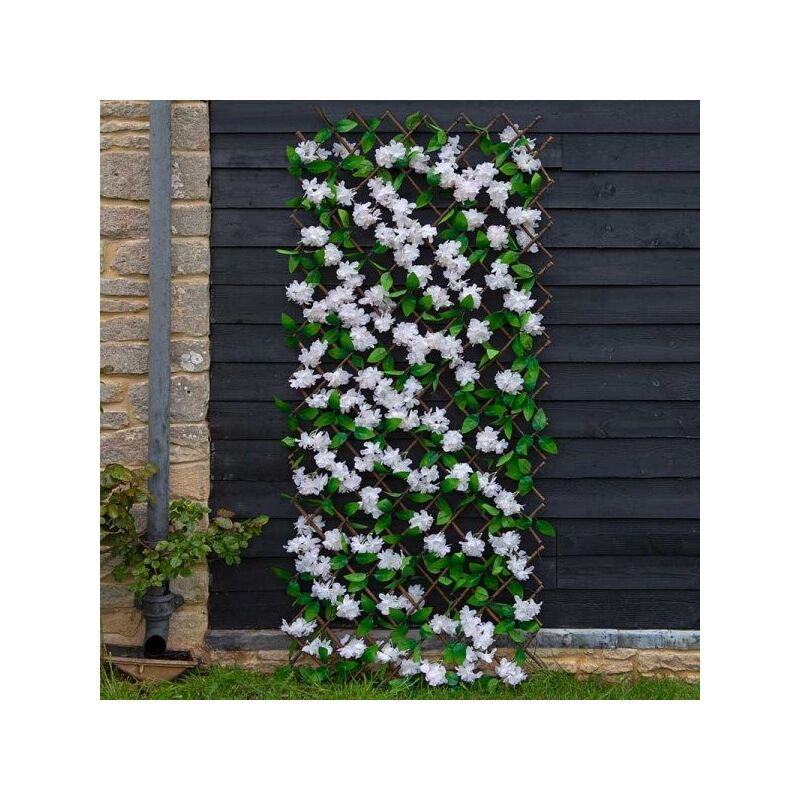 Smart Garden 60cm x180cm Expanding Cherry Blossom Flower Leaf Trellis Bin Screen