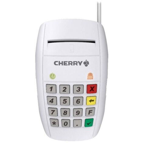 CHERRY Smart Terminal ST-2100, Lecteur de Carte à Puce USB de Haute qualité, Saisie sécurisée du Code PIN