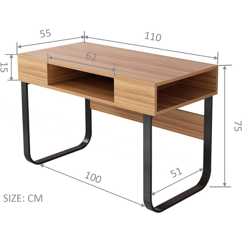 Cherry Tree Furniture 110 X 55 Cm Computer Desk Home Office Furniture 110 X 55 Cm Computer Desk