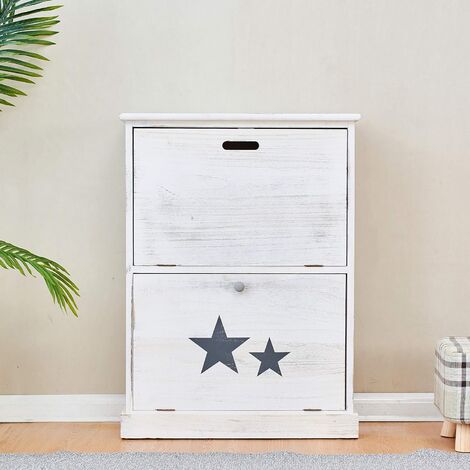 Cherry Tree Furniture Distressed Vintage Style Washed White Cherry Tree Furniture Distressed Vintage Style Washed White