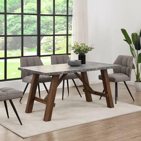 main image of "Cherry Tree Furniture Lambeth Concrete effect 150cm Dining Table"
