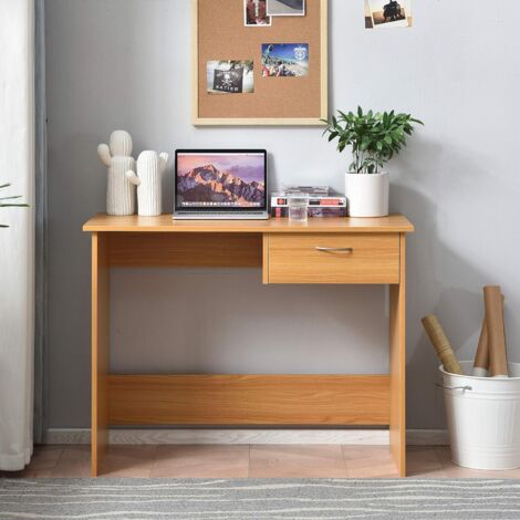 WATSONS INDUSTRIAL 2 Drawer Office Computer Desk//Dressing Table Beech//Multicoloured