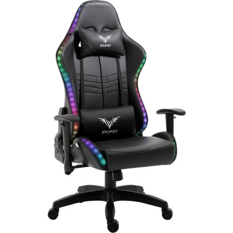 Cherry Tree Furniture VIRIBUS X1 Office Gaming Chair with 12-Colour LED Light