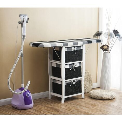 Cherrytree Furniture Wood Wicker Folding Ironing Board Centre With