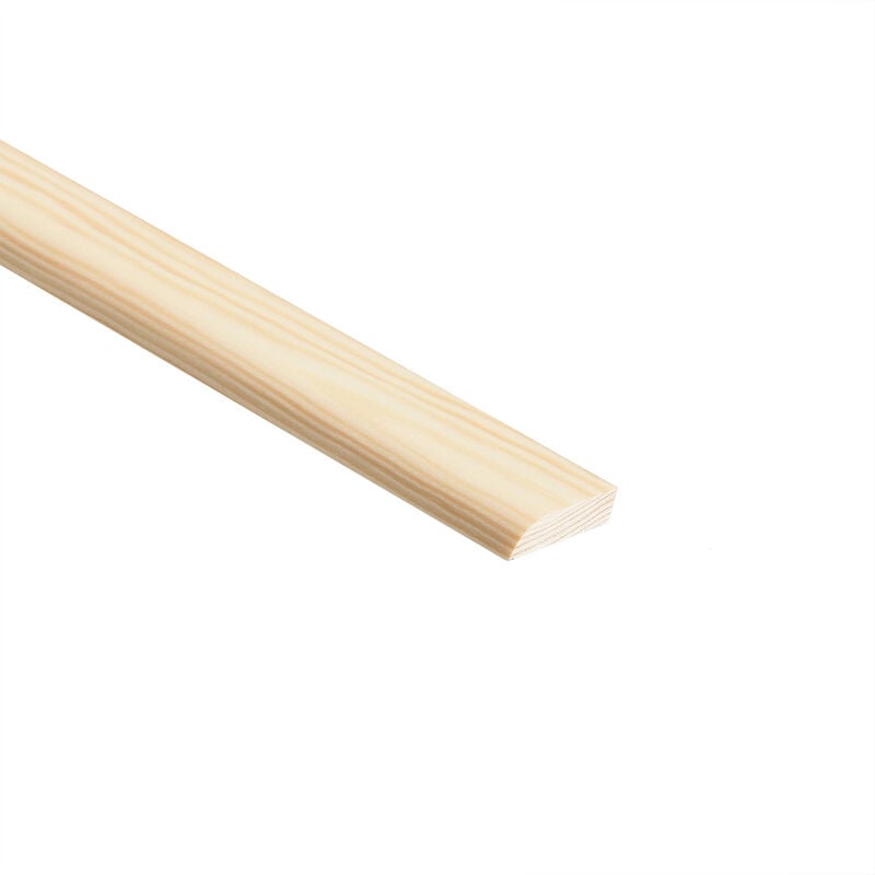 Cheshire Mouldings - Round One Edge Pine Covers and Coving - 34 x 9 x 2400mm (1 Pack)