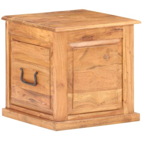 Chest 40x40x40 cm Solid Acacia Wood vidaXL