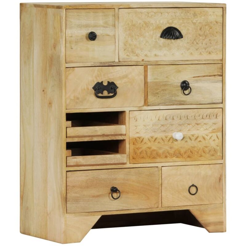 Chest Of Drawers 60x30x75 Cm Solid Mango Wood