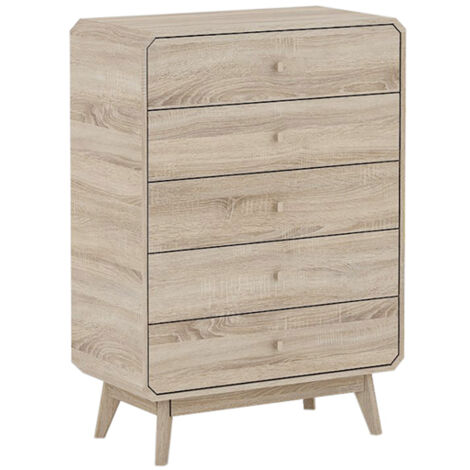 Chest of Drawers - MFC/MDF - L40 x W80 x H123 cm