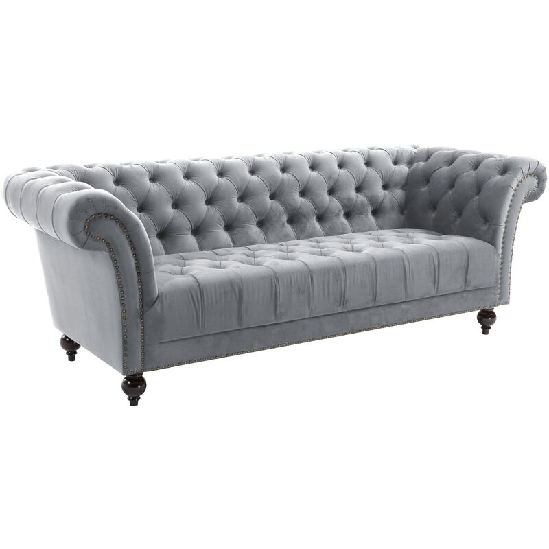 Image of Chester 3 Seater Sofa Grey