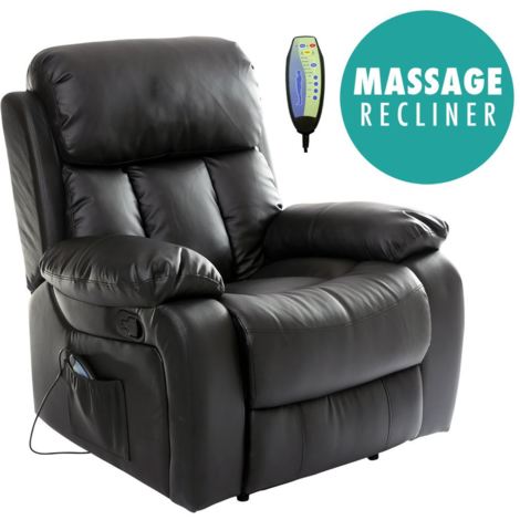 CHESTER REAL LEATHER RECLINER ARMCHAIR - different colors available