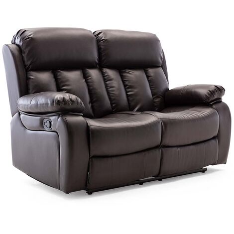 CHESTER HIGH BACK BOND GRADE LEATHER RECLINER 3+2+1 SUITE SOFA ARMCHAIR SET
