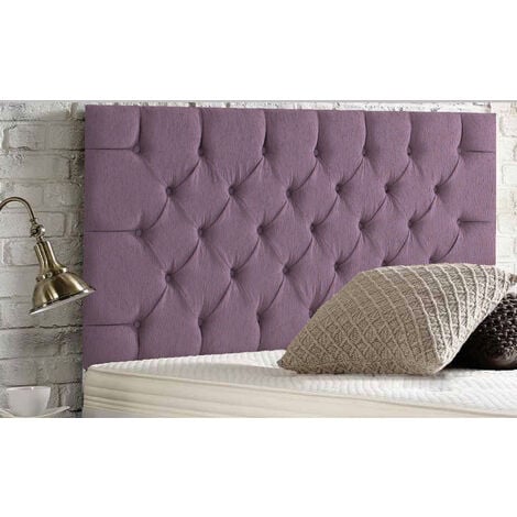 SERENE LIVING 5ft Kingsize 24" Headboard - Purple