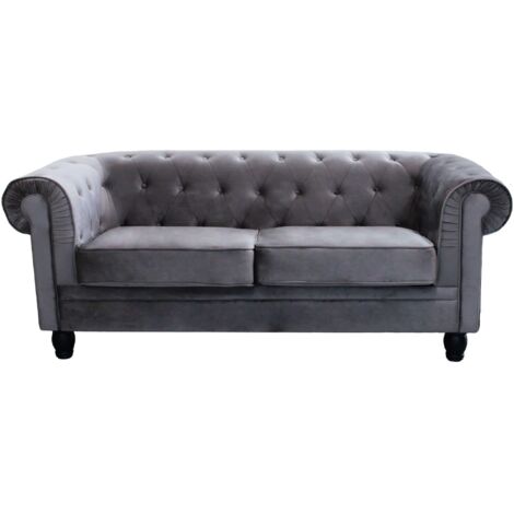 CHESTERFIELD - divano vintage in velluto