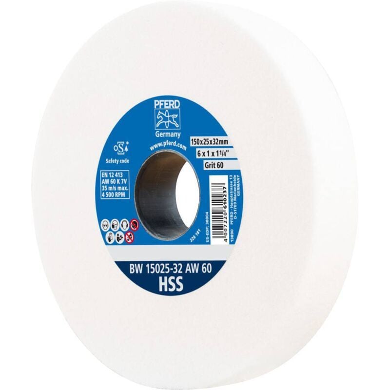 Pferd - 39008428 Meule pour touret Diamètre 150 mm ø de perçage 32 mm acier 1 pc(s)