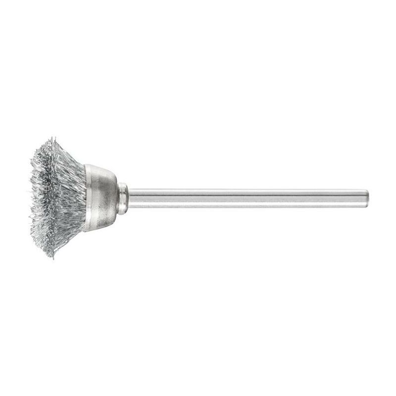 Mini brosse boisseau tbu 1803/3 st 0,10 D18xB3xL6 mm acier d. de la tige 3 mm