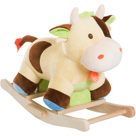 cheval à bascule peluche