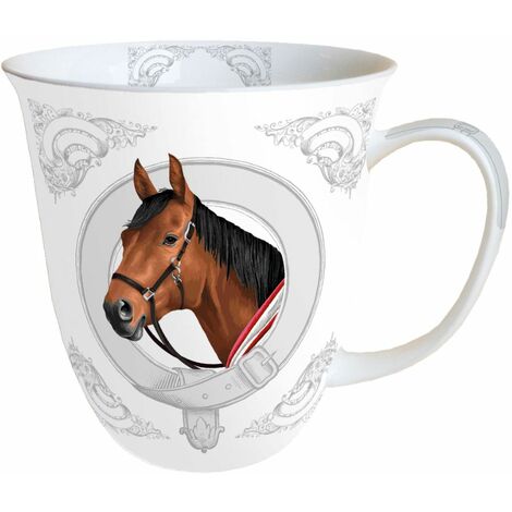Cheval - Tasse en Porcelaine Fine