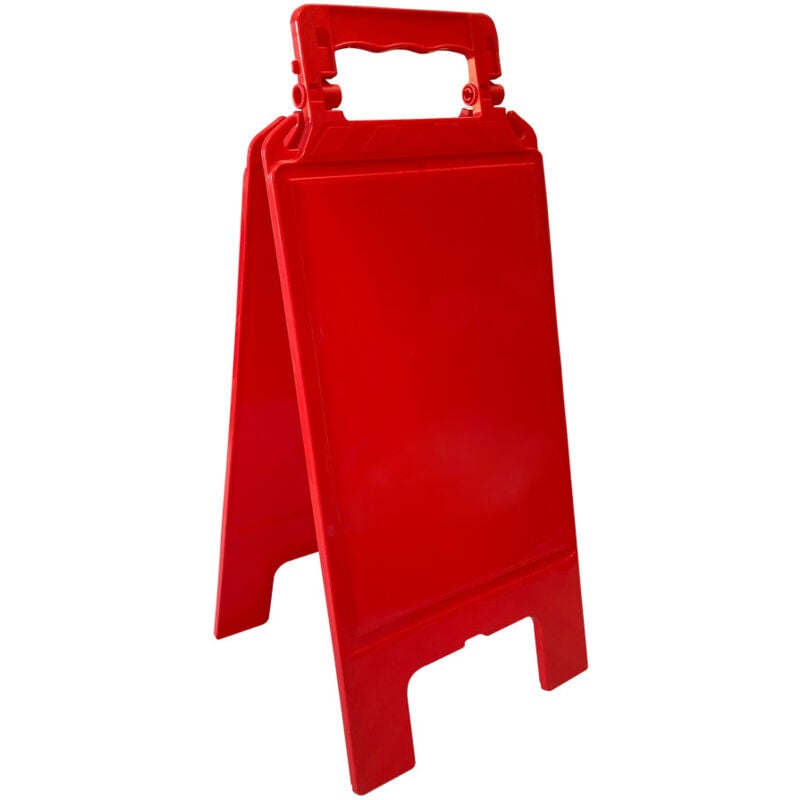 Chevalet de signalisation d'interdiction vide - Chevalet rouge