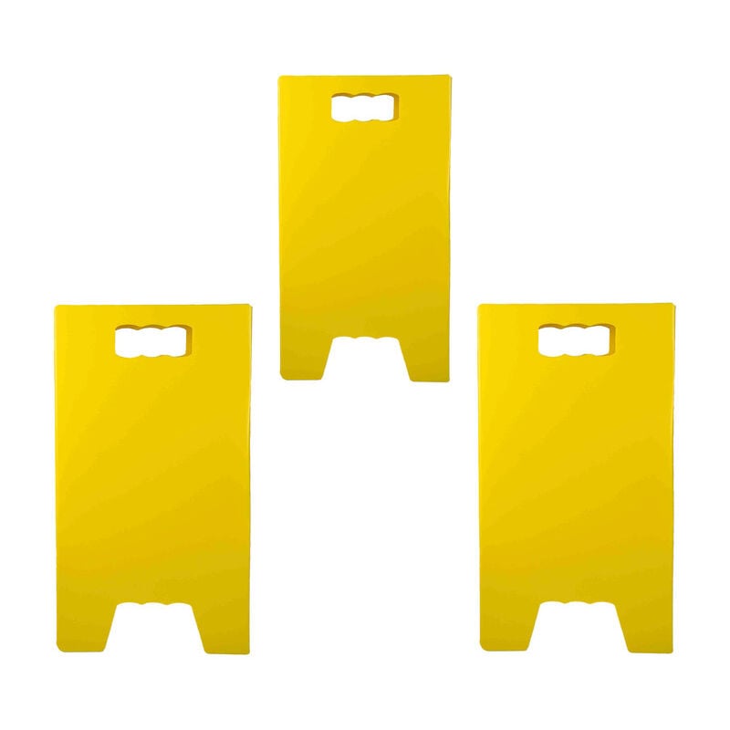 Chevalet de signalisation neutre de dimensions 55 x 31 cm - Lot de 3