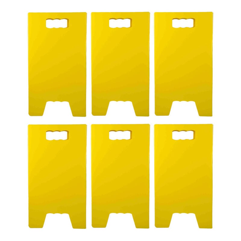 Chevalet de signalisation neutre de dimensions 55 x 31 cm - Lot de 6